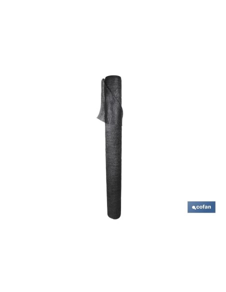 MALLA SOMBREO NEGRA 80% / 90 Grs - 2 x 100 Mts