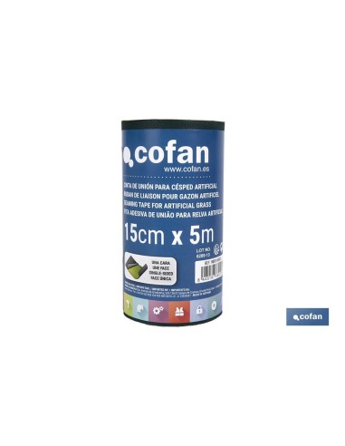 CINTA DE UNIÓN PARA CÉSPED ARTIFICIAL UNA CARA 15 CM X 5 M VERDE
