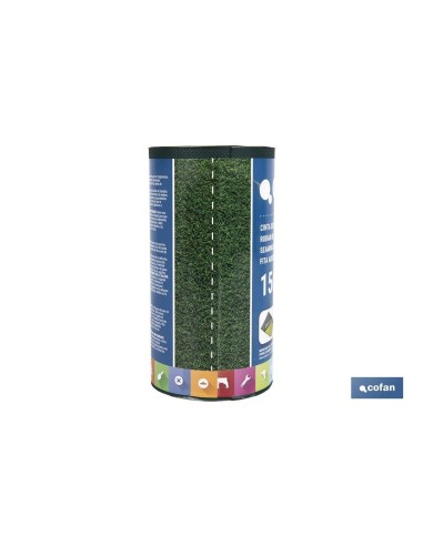 CINTA DE UNIÓN PARA CÉSPED ARTIFICIAL UNA CARA 15 CM X 5 M VERDE