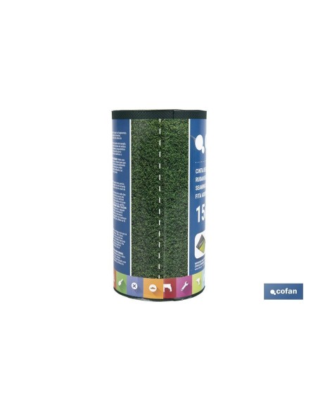 CINTA DE UNIÓN PARA CÉSPED ARTIFICIAL UNA CARA 15 CM X 5 M VERDE