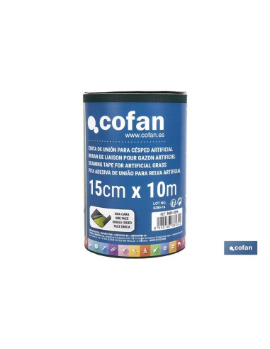 CINTA DE UNIÓN PARA CÉSPED ARTIFICIAL UNA CARA 15 CM X 10 M VERDE