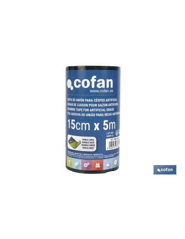 CINTA DE UNIÓN PARA CÉSPED ARTIFICIAL DOBLE CARA 15 CM X 5 M VERDE