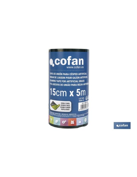 CINTA DE UNIÓN PARA CÉSPED ARTIFICIAL DOBLE CARA 15 CM X 5 M VERDE