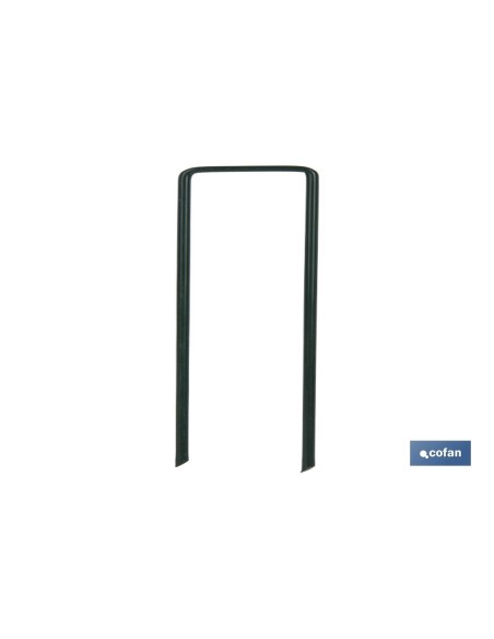 PACK 10 GRAPAS EN U 15 CM PARA CÉSPED ARTIFICIAL