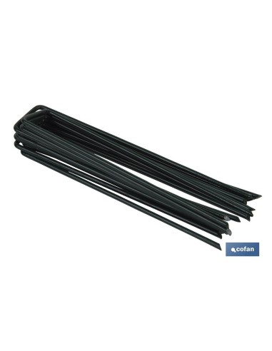 PACK 10 GRAPAS EN U 15 CM PARA CÉSPED ARTIFICIAL