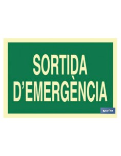 SEÑAL LUMINISCENTE 297X210MM.