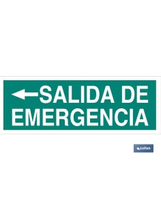 SEÑAL LUMINISCENTE 400X100MM.