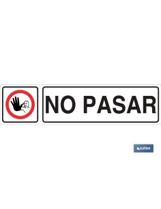 SEÑAL GLASSPACK ADHESIVA 175X45MM.