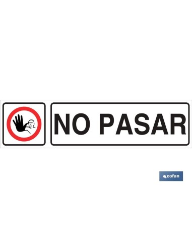 SEÑAL GLASSPACK ADHESIVA 175X45MM.