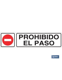 SEÑAL GLASSPACK ADHESIVA 250X62MM.
