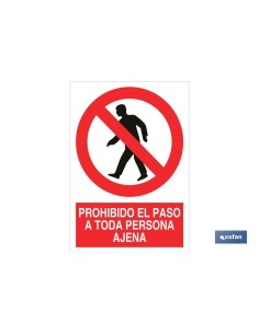 SEÑAL POLIESTIRENO 210X148MM.