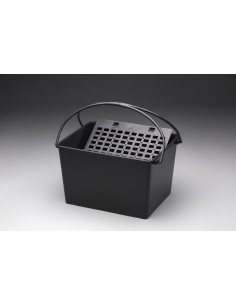 CUBETA DOS ASAS 16 L CON REJILLA PLASTICO