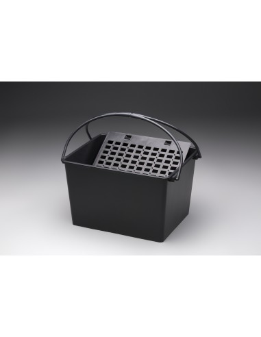 CUBETA DOS ASAS 16 L CON REJILLA PLASTICO