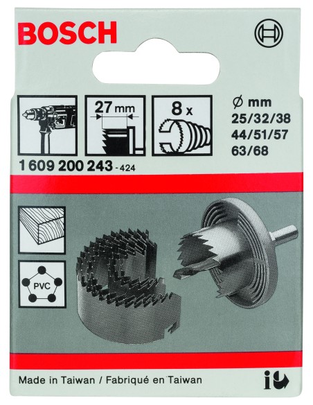 SET DE SIERRAS DE CORONA PARA MADERA: 8 UDS