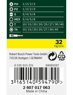 PUNTAS ATORNILLAR SET DE 32 UDS. 2