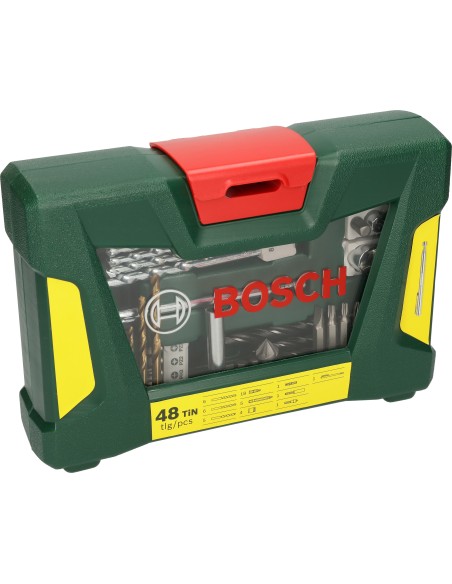 BROCAS BOSCH SET 48UND.HIERRO-PIEDRA-MADERA + PUNTAS