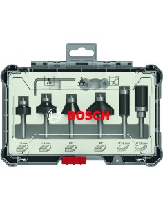 SET 6 FRESAS PERFIL&RECORTE: 6MM 2