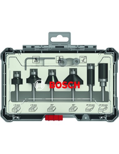 SET 6 FRESAS PERFIL&RECORTE: 6MM