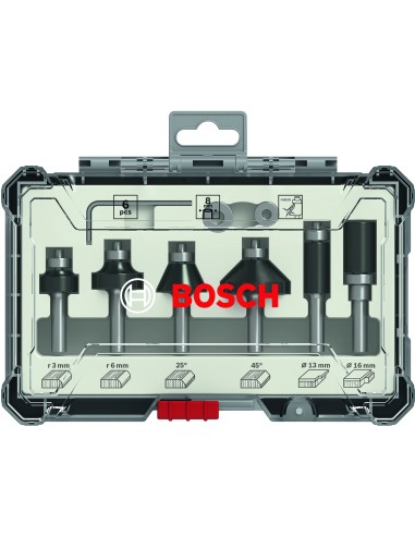 SET 6 FRESAS PERFIL&RECORTE: 8MM