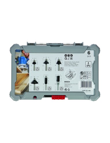 SET 6 FRESAS PERFIL&RECORTE: 8MM