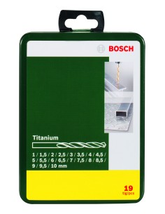 BROCAS BOSCH HSS-TITANI SET BRICOLAJE 19 Brocas 2