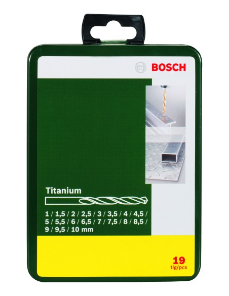 BROCAS BOSCH HSS-TITANI SET BRICOLAJE 19 Brocas