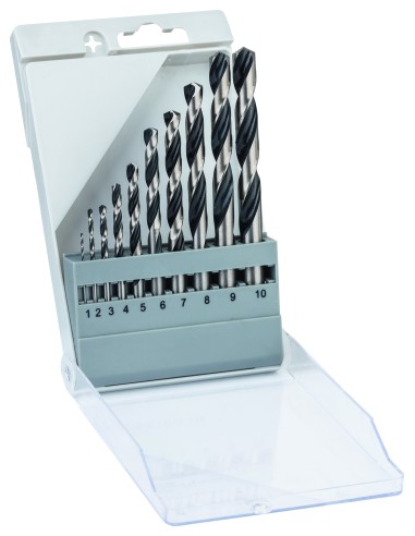 SET 10 UDS BROCA METAL HSS POINTTEQ