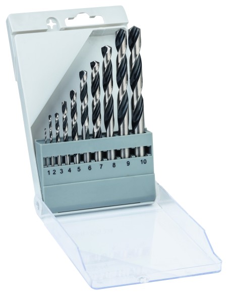 SET 10 UDS BROCA METAL HSS POINTTEQ