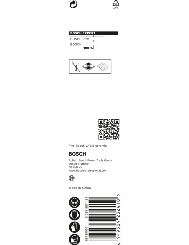 BROCA HEX-9 HARD CERAMIC 5X90