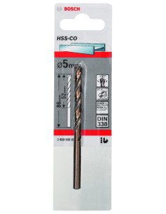 BROCA BOSCH METAL HSS-CO 5,0X86MM.STAND 2