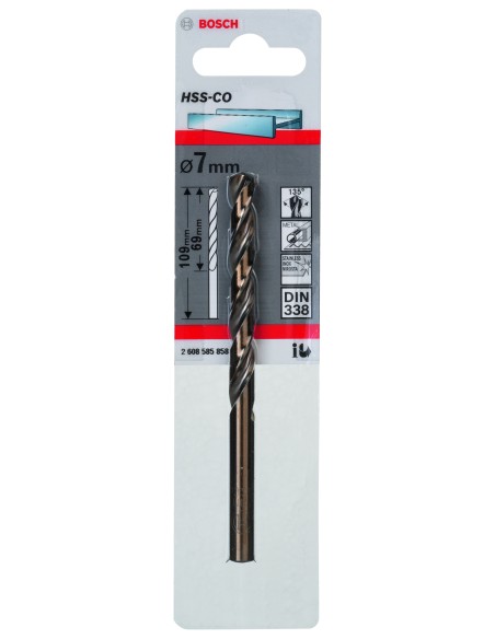 BROCA BOSCH METAL HSS-CO 7,0X109MM.STAN