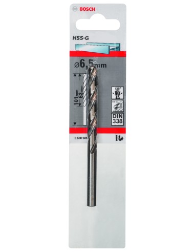 HSS-G DIN338: 6.5X63X101