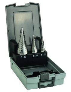 BROCA METAL ESCALONADA HSS: SET 4-12/4-20/6-30