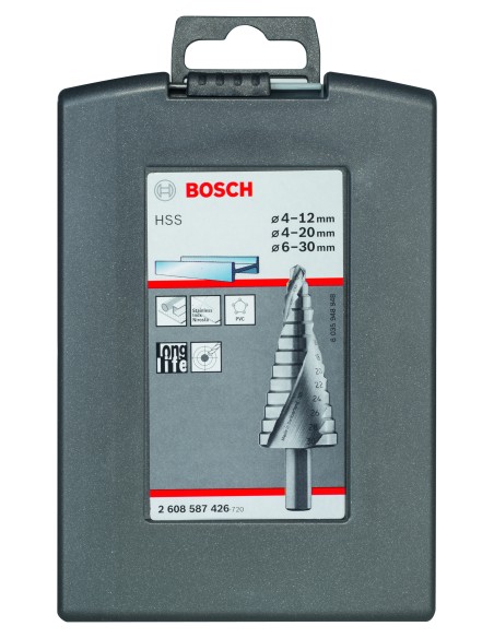 BROCA METAL ESCALONADA HSS: SET 4-12/4-20/6-30