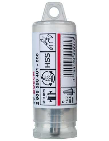 BROCA METAL HSS CILINDRICA CHAPA: 16-30,5 X 76 X 9