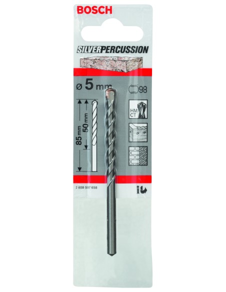 BROCA BOSCH SILVER PERC. 5X 50MM