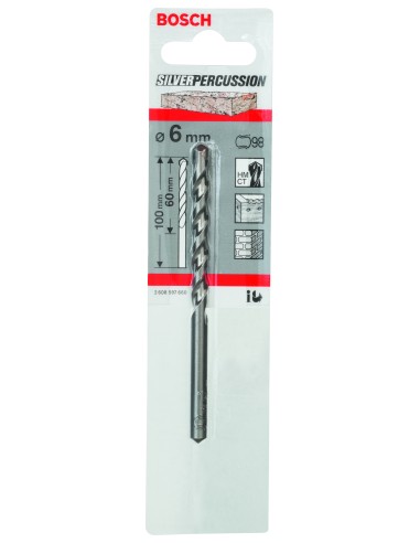 BROCA BOSCH SILVER PERC. 6X 60MM