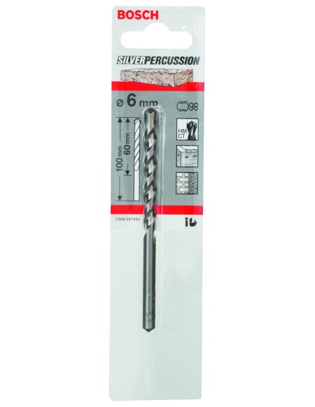 BROCA BOSCH SILVER PERC. 6X 60MM