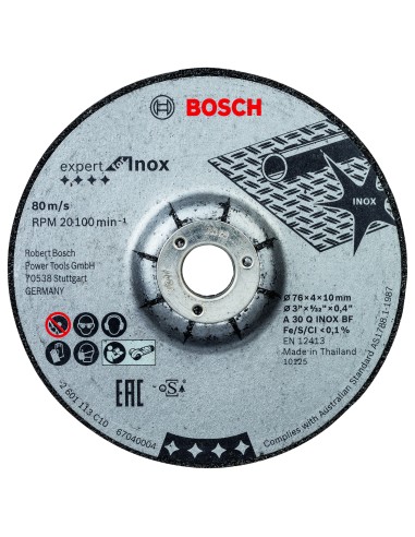 DISCO DESBASTE 76X10X4MM:2UDS.