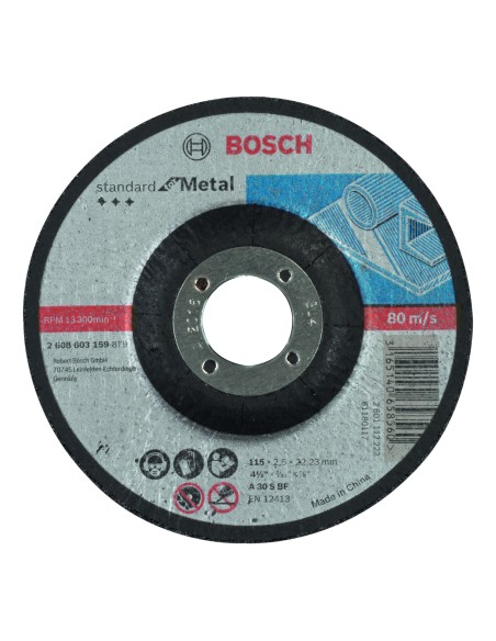 CORTE CONCAVO STANDARD METAL: 115 X 2,5MM