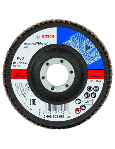 LAMINILLAS X431 STANDARD METAL: 115MM CONICO FV G60