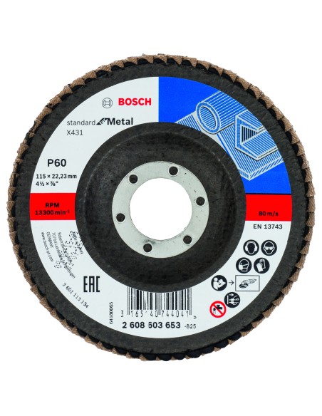 LAMINILLAS X431 STANDARD METAL: 115MM CONICO FV G60