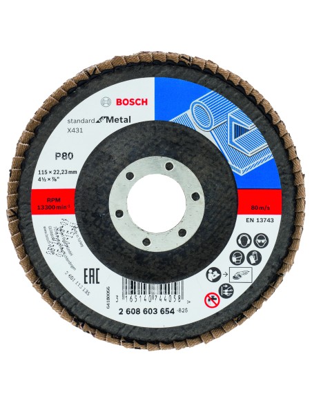 LAMINILLAS X431 STANDARD METAL: 115MM CONICO FV G80