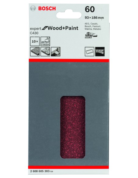 LIJA PARA LIJ BANDA 93X185 GR 60X10 UDS.