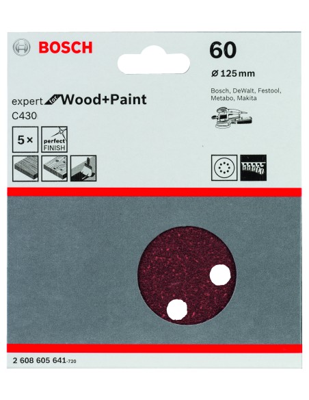 LIJA PARA LIJ EXENT 125MM GR 60X5 UDS.