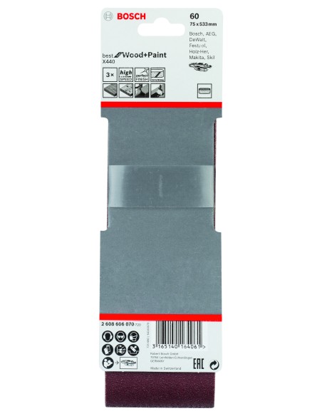 LIJA PARA LIJ BANDA 75X533 GR 60X3 UDS.