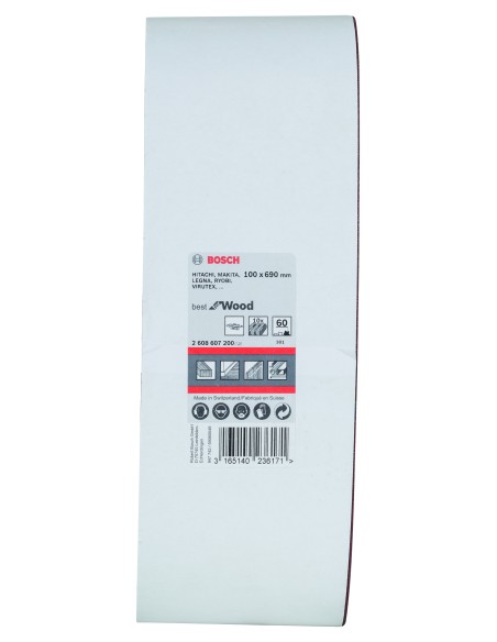 LIJA DE BANDA 100X690 G- 60 VIRUTEX PACK-10UD