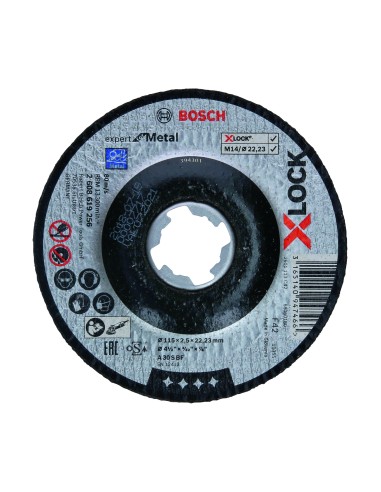 DISCO DE CORTE X-LOCK EXPERT METAL 115 X 2,5MM