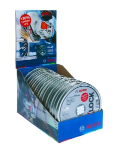 X-LOCK STANDARD FOR INOX 125 X 1MM: LATA 10UDS 2