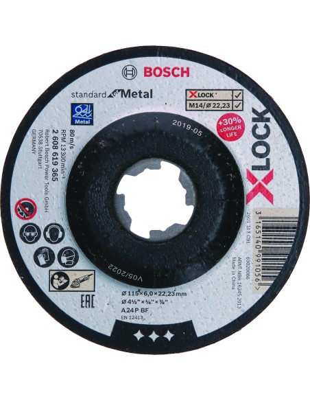 X-LOCK STANDARD METAL DESBASTE 115 X 6MM